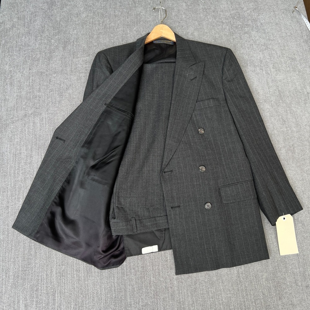 Brooks Brothers 2-Piece Blazer & Pants Mens 40R Gary Pinstripe Formal Career